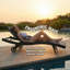 Ensemble de chaise longue de 80 po en osier de patio, fauteuil inclinable d'extérieur en rotin avec roulettes, table d'appoint coulissante, dossier réglable pour le bord de la piscine-918125793-918125794