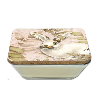  Bunny Leaves 3-in-1 20oz Soy Wax Candle with Decorative Art Lid