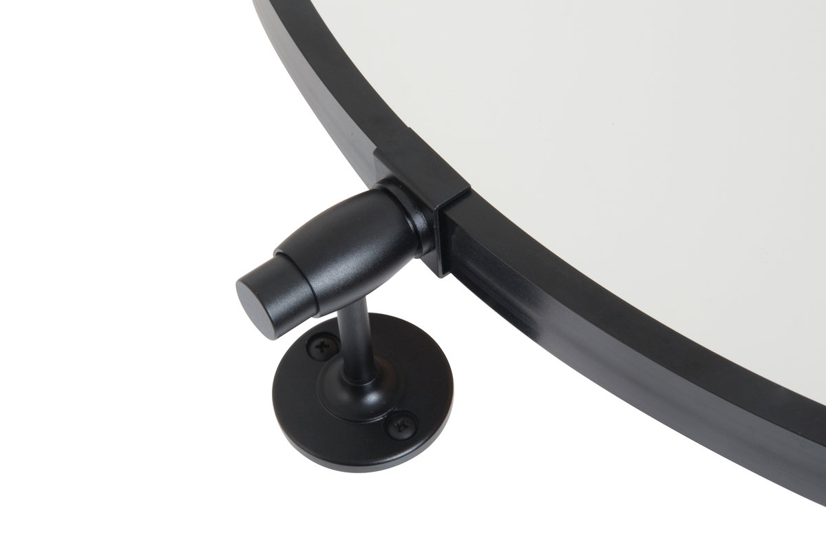 Belfield Metal Wall Mirror, 24" x 24", Black