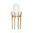 Jisselle Decorative Pillar Candle Holder for Home Decor - Modern Tabletop Candle Holder or Floor Accent for Living Room Decor - Gold & Metallic-1759155090