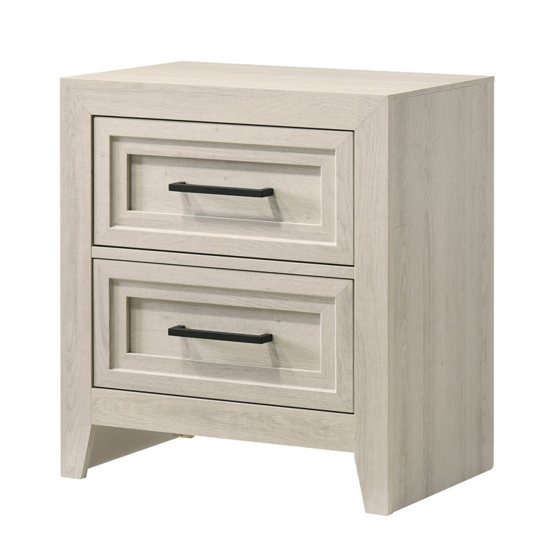 Table de chevet contemporaine à 2 tiroirs 1pc