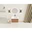 Meuble-lavabo 28 po avec lavabo en céramique blanche, 1 porte, bords arrondis, 3 charnières, meuble-lavabo
