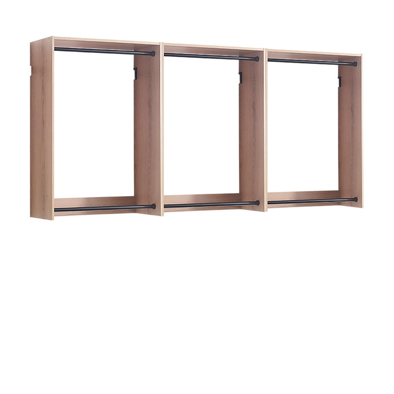 Système de garde-robe autoportant en bois, Chêne