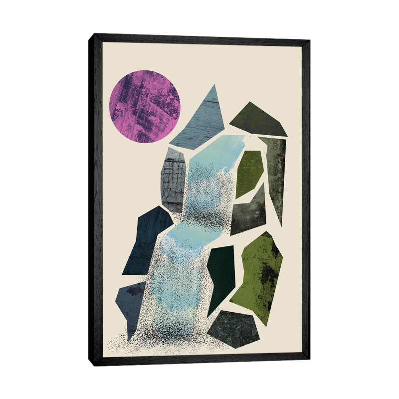 Cascade by Flatowl - Gallery-Wrapped Canvas Giclée on Canvas, 66.04 cm H x 45.72 cm W, Black Framed