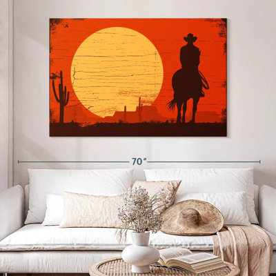Silhouette de cowboy Lelar