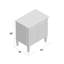 Table de chevet Latasha en argent