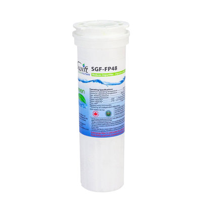 Filtre à eau de réfrigérateur compatible avec la norme SGF-FP48 pour 836848, WF296, EFF6017, 67003662.