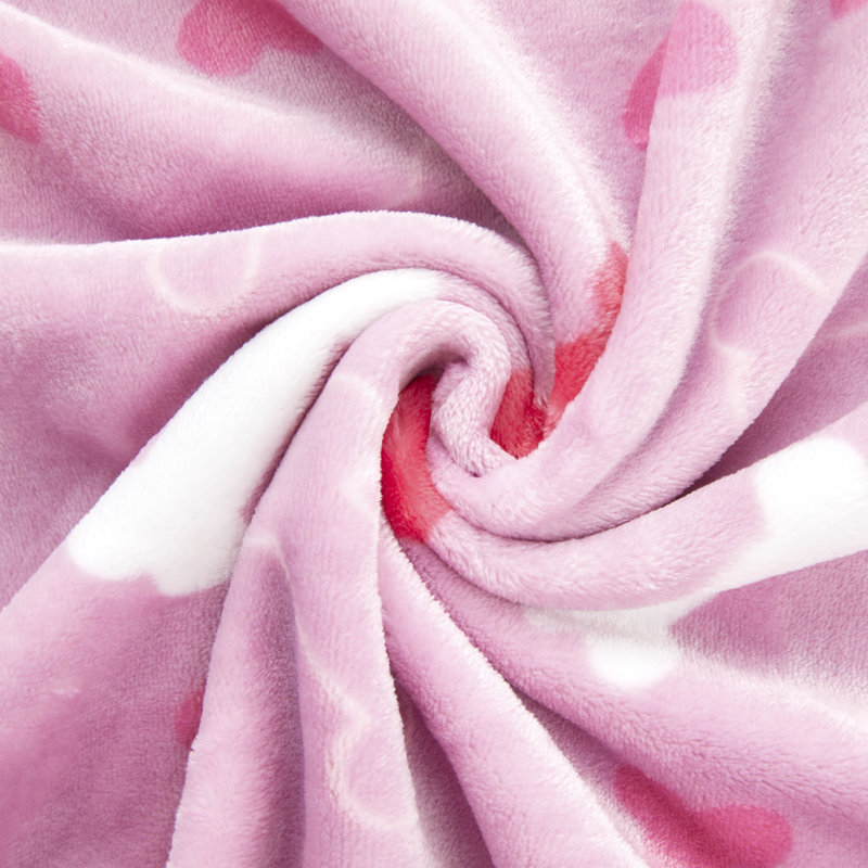 Animal Print Outdoor Fleece / Microfiber Pet Blanket, Pink