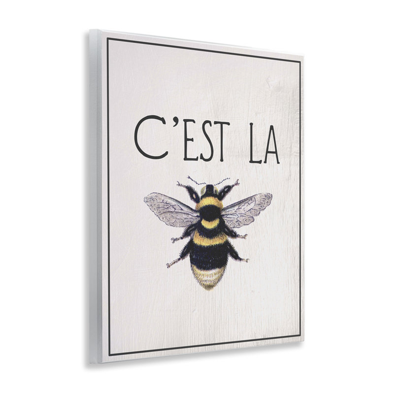 Plaque murale "French Bee", par Lil 'Rue