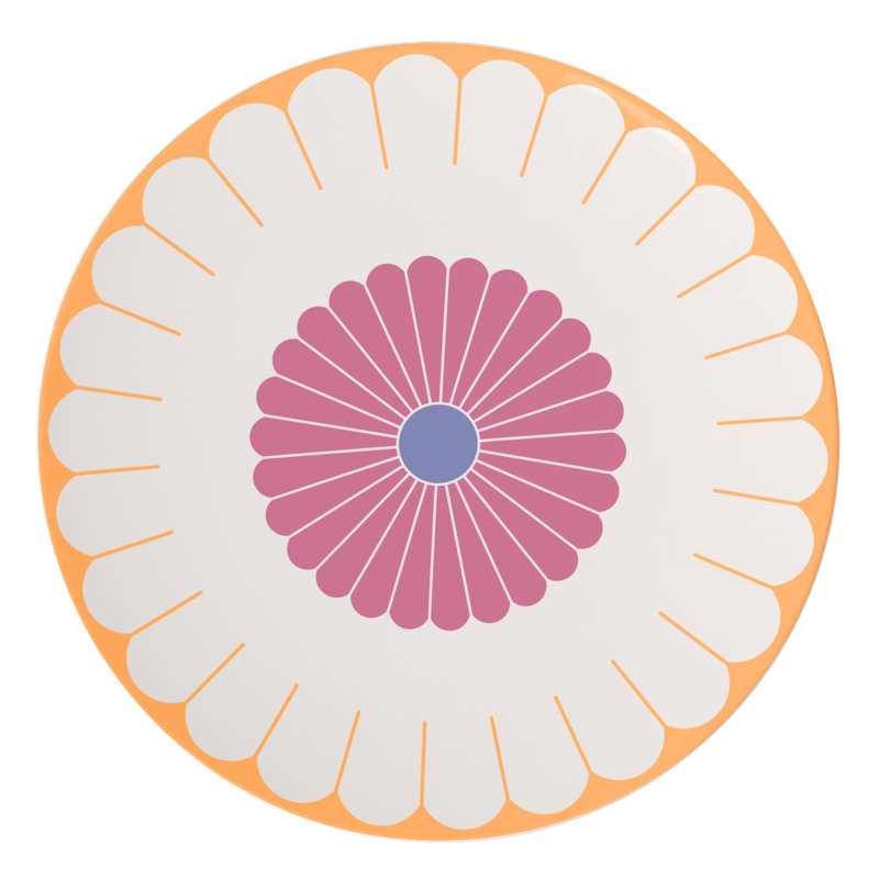 Villeroy & Boch Fleur Couleur Collection Serving Plate, Premium Porcelain, Made in Germany, Dishwasher and Microwave Safe, Presentation Plate, 12.5 x 1 in, Floral Pattern, Multicolored