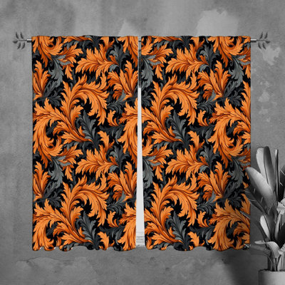 Paire de rideaux obscurcissant en polyester Mikiala
