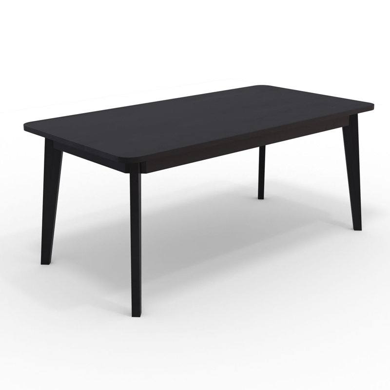Fremon Acacia Solid Wood Dining Table, Black