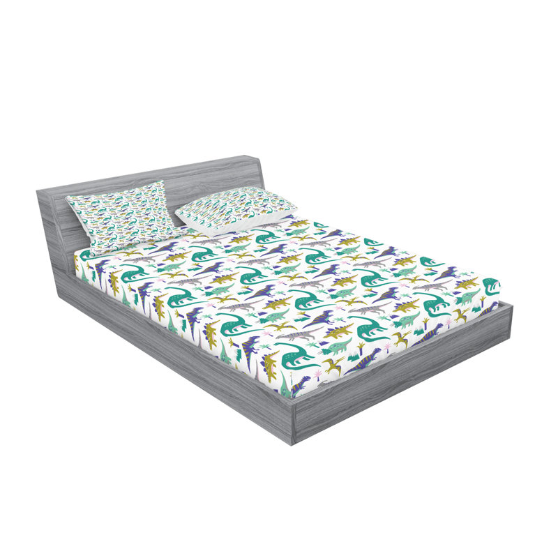 Multicolore ensemble de 6 taies décoratives et taies décoratives Ambesonne, Ensemble de draps pour très grand lit avec 4 taie