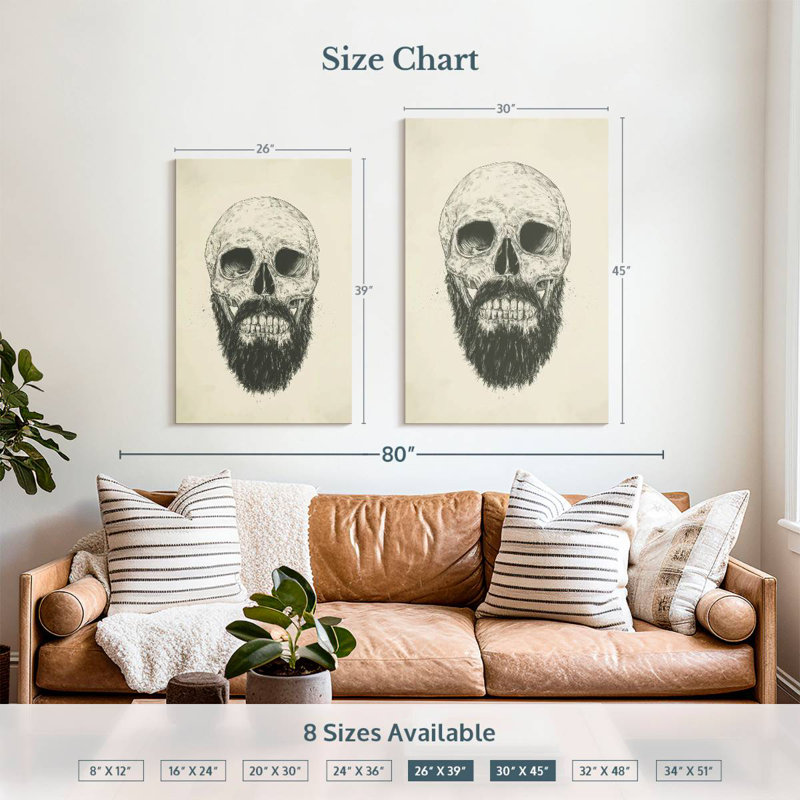 Kerner The Beard Is Not Dead, 39" H x 26" W