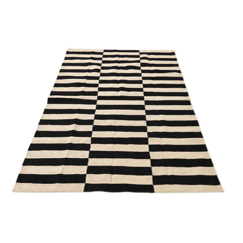 Petrella Black and White Rug