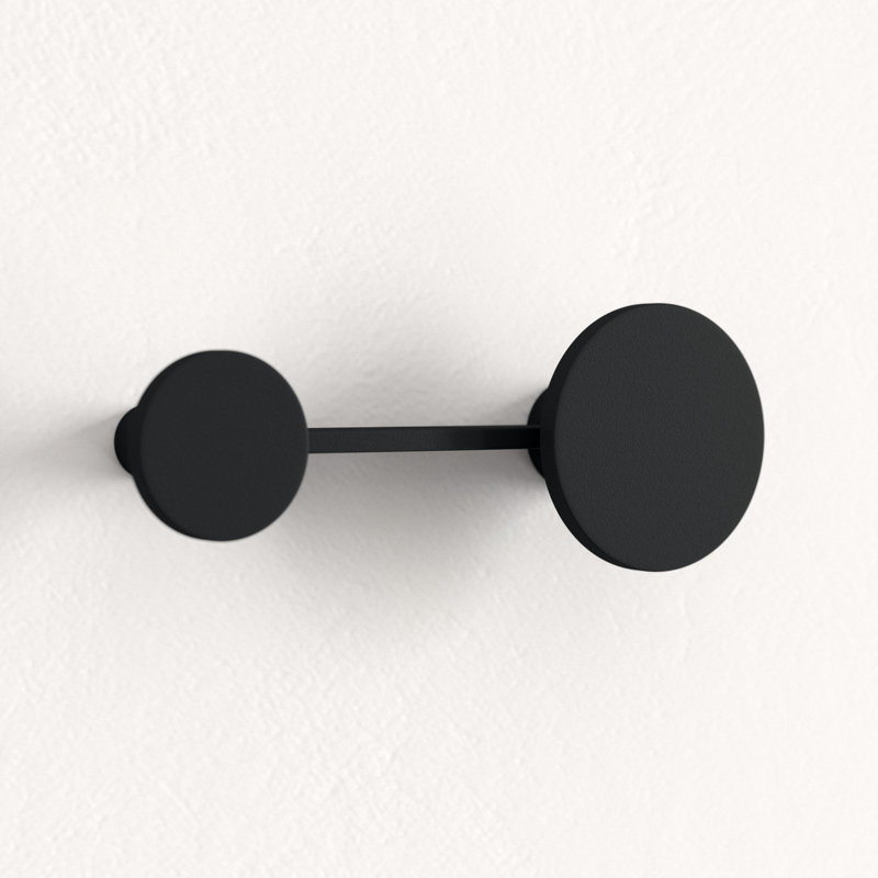 Afteroom Studio Wall Mounted Coat Rack, Powder Coated Black