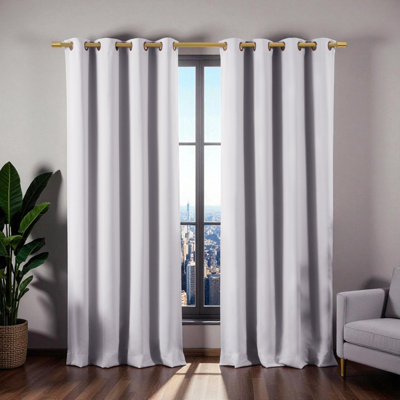 Salut Adjustable Single Curtain Rod