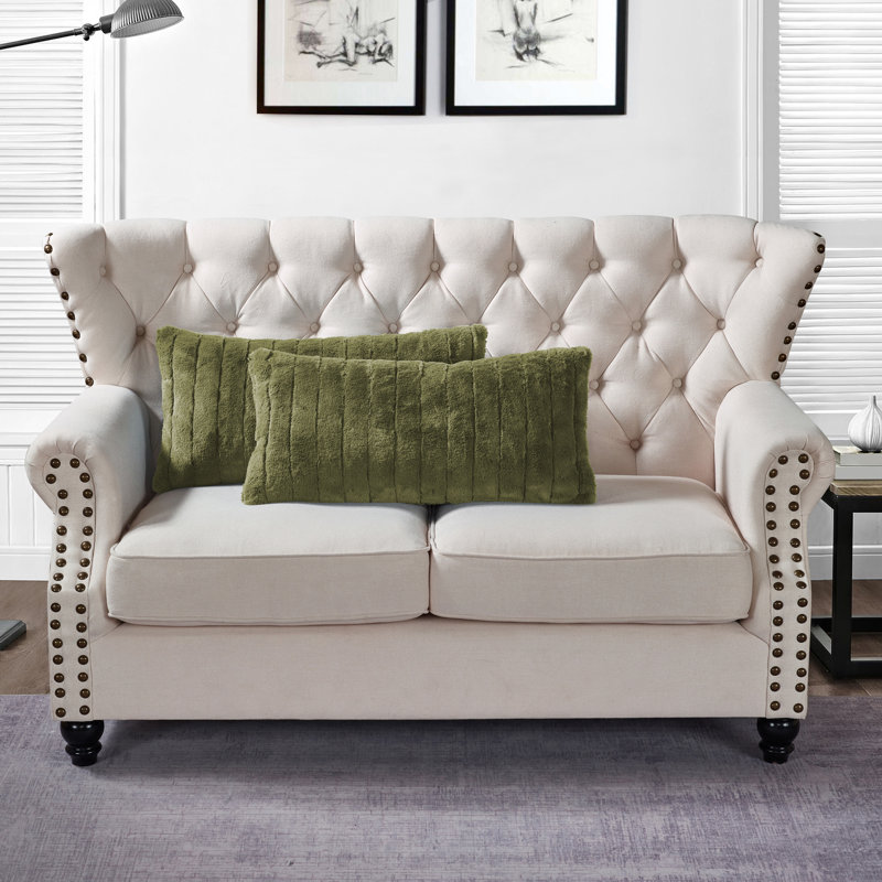 Rectangular Lumbar Cushion Cover, Olive