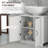 Bathroom Sink Cabinet, Pedestal Sink Cabinet With Adjustable Shelf, White(Sink Not Included)