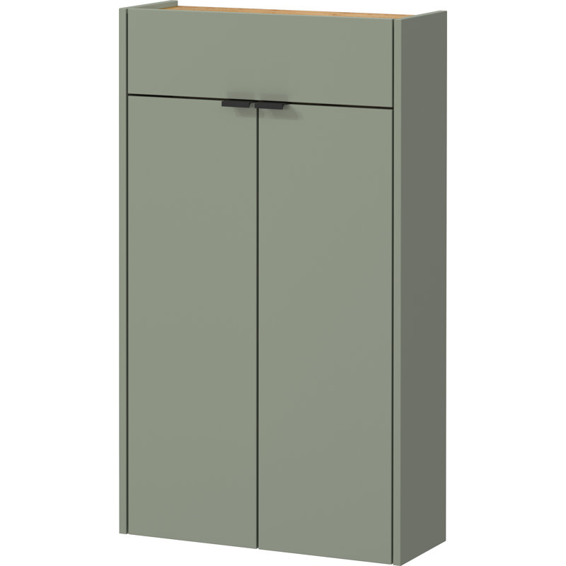 Soza 10 Pair Shoe Storage Cabinet, Taupe Green