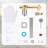 Wall Mounted Single Handle Solid Brass Bathroom Faucet With Included Valve-117442770