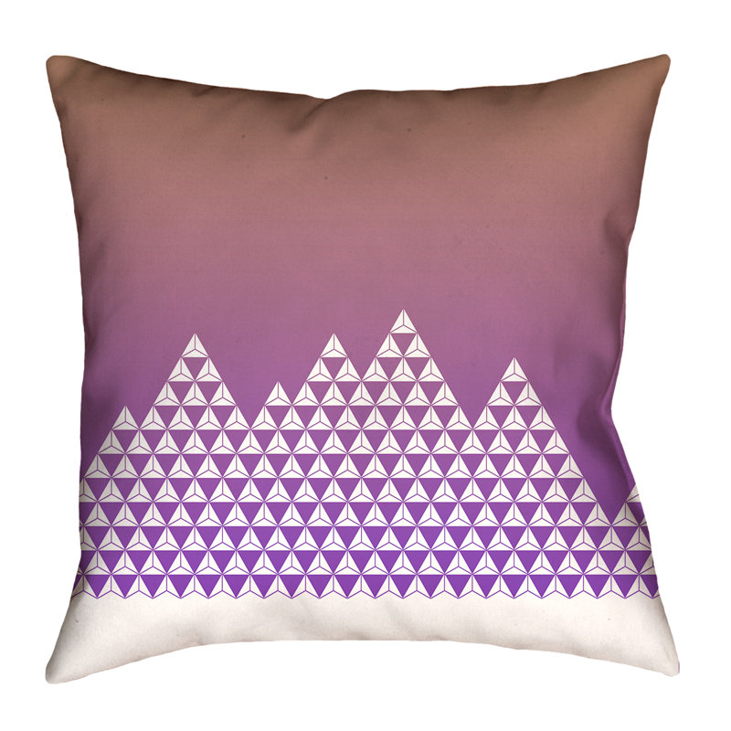 Coussin Katelyn Elizabeth, 14 po x 14 po, Orange / mauve