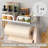 Wall-Mount Bamboo Paper Towel Holder With Shelf
