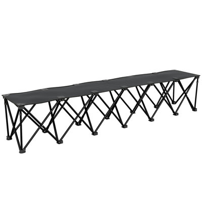 Banc 6 places pliable pour sports collectifs, chaise pliante