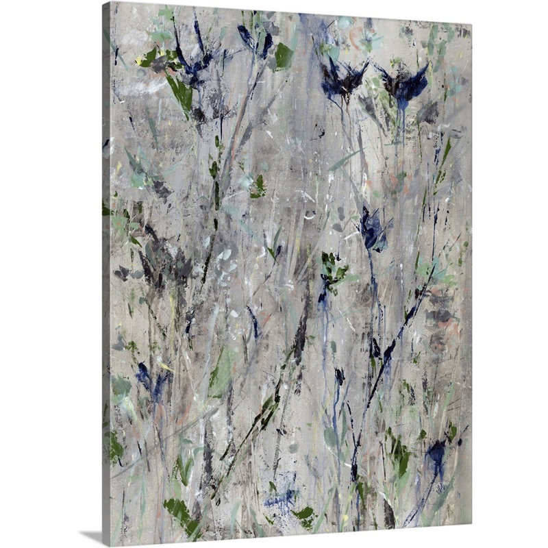 « hint of nature ii », peinture sur toile, Toile tendue, H 16 po x l 12 po x p 1,25 po