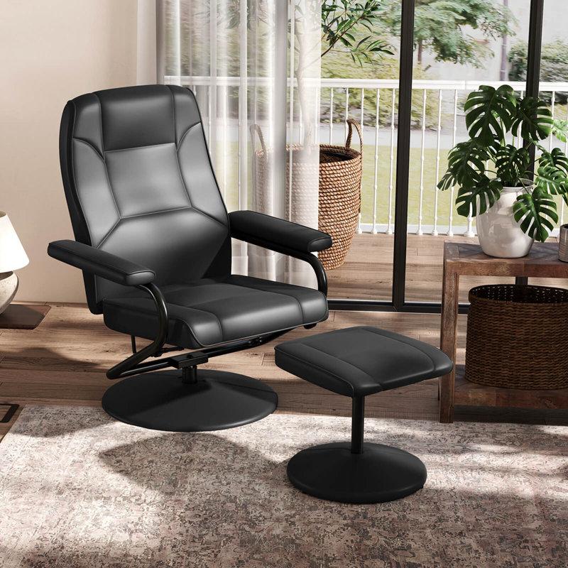 Fauteuil inclinable avec dossier réglable Isabelle & Max ™, Noir