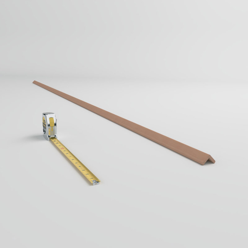 Moulure de coin de coin en bois franc massif l 1 1/8 po x l 1 1/8 po x l 96 po WG205, Cerisier