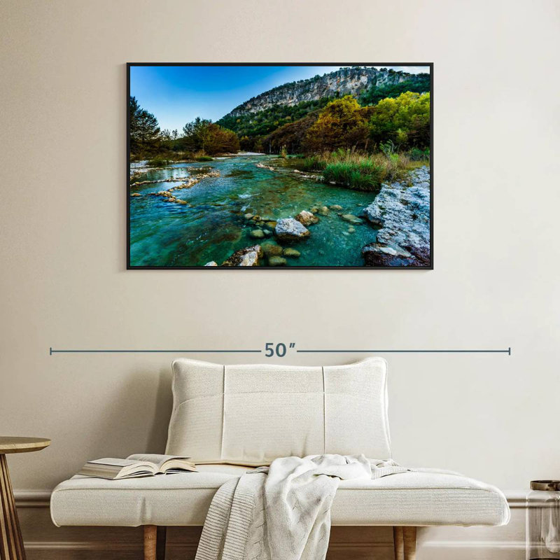 Frio River, Cadre flottant noir, 40 po x 27 po
