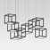 Cubix 12 - Light Dimmable LED Square / Rectangle Chandelier