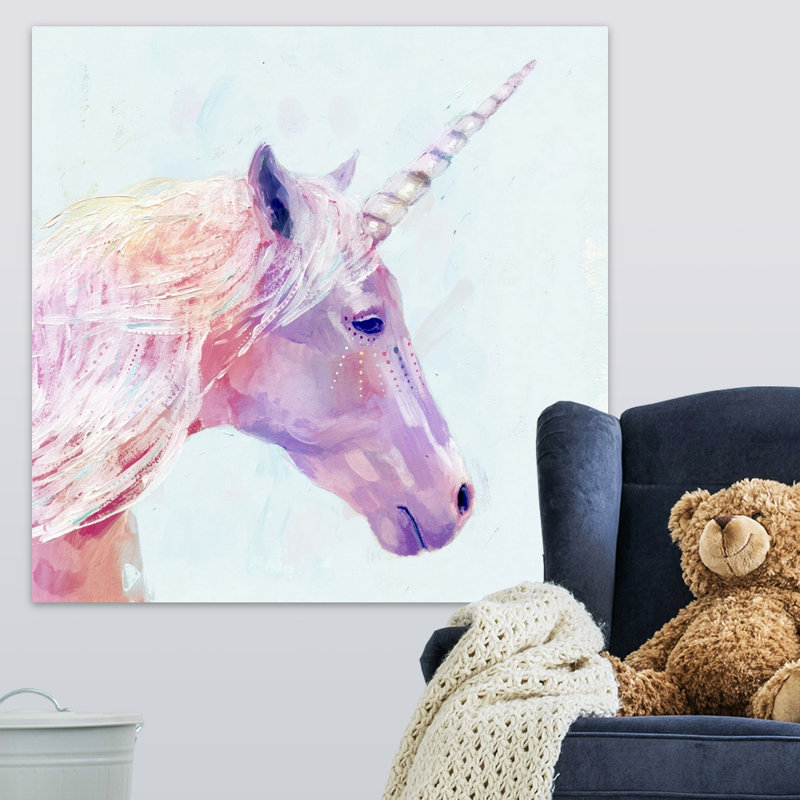 «Sifuentes Mystic Unicorn I», art sur toile, H 36 po x l 36 po x P 1,25 po, Toile tendue