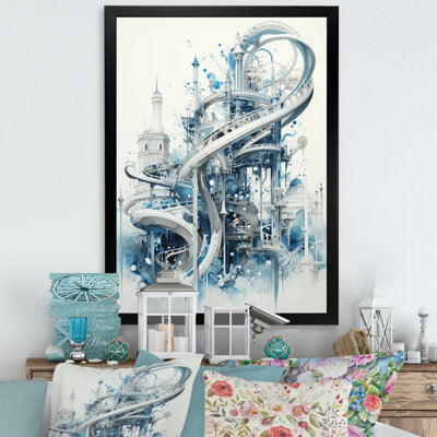 Rollercoaster Gravitys Dance - Cityscapes Wall Art Living Room