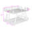 Metal Bunk Bed with Dual Side Ladders, Reinforced Support Legs & Low Profile Frame-1684538058
