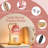 Modern Candle Warmer Lamp with Timer Dimmer, Adjustable Height Glass Lamp for Gifts, Home Decor, Pink-121630958