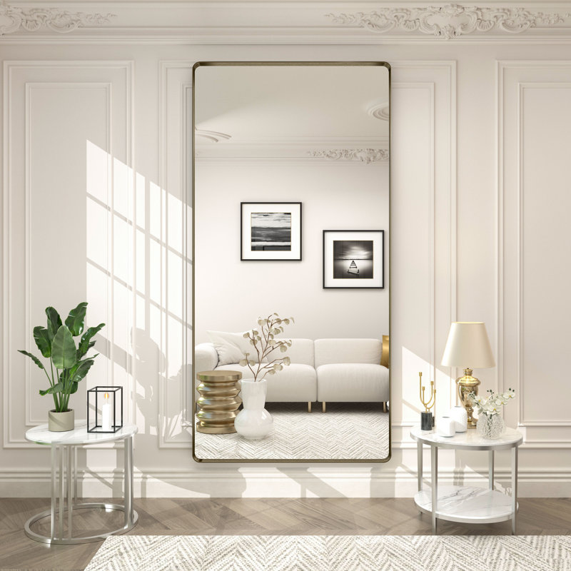 Miroir mural Aevar, 72 po x 36 po, Bronze brossé