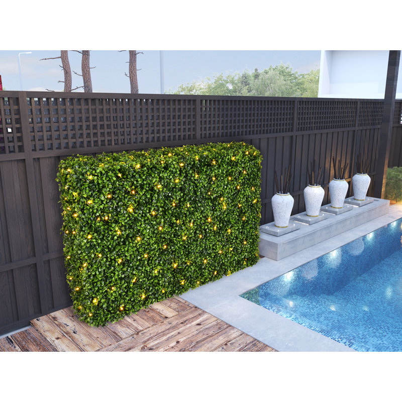 Vickerman 36" Artificial Green Boxwood Hedge for Outdoor Use
