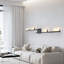 4 - Light LED Matte Black Flush Mounted Sconce