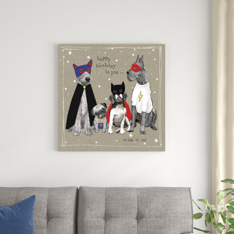 Fancypants Cool Dogs III, H 30 po x l 30 po x P 1,25 po