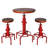 3-Piece Bar Table (32.3"-36.2") & 2 Bar Stools (23.6"-29.5") Set For Pub Kitchen Dining Living Party Bistro Breakfast, Swivel Top, Height Adjustable, Most Weld, Space-Saving-857698922