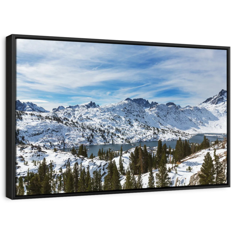 «Sierra Nevada Mountain Scene», reproduction sur toile, H 25 po x l 37 po