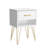 Tyvez 1 Drawer Metal Legs Nightstand-196537114