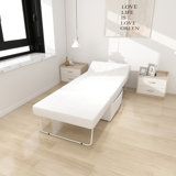 4-in-1 Convertible Sofa Bed, Multi-Function Folding Ottoman Sleeper, Adjustable Backrest for Living Room & Small Apartment