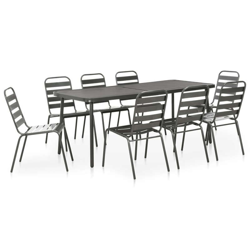 8 - Person Patio Dining Set with Rectangular Table