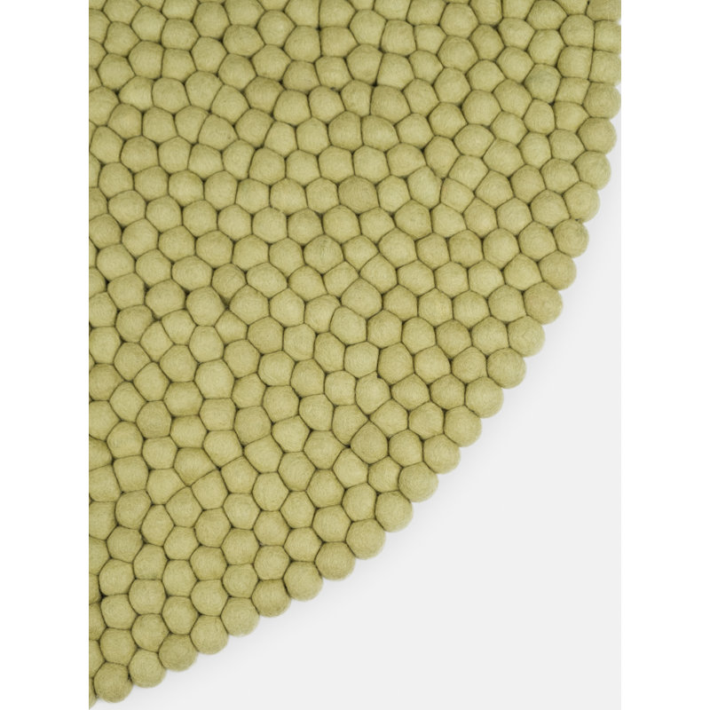 Round Wool Hand Woven Area Rug, Round 70cm