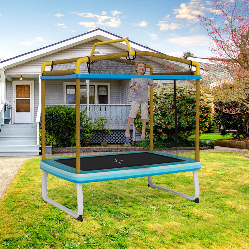 Crist Freeport Park 190cm ft x 124cm ft Rectangle Kid / Toddler Trampoline