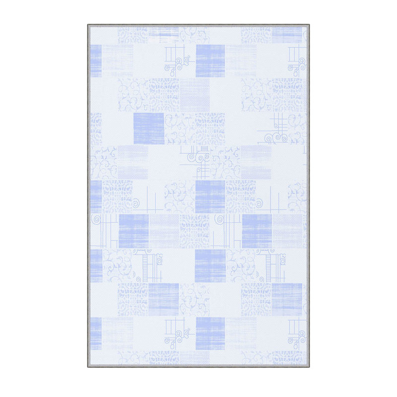 Elegant 3D Printed Area Rug, 4.6 x 7.2 ft | 100% Polyester, 0.31 in Pile Height, Antibacterial | Non-Slip PVC Felt Dot Underside, Machine Washable, Perfect for Living Room or Bedroom, Durable & Stylish Design