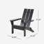 Chaise Adirondack pliante en bois massif Damione-8941148